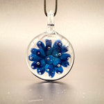 Blue flower pendant
