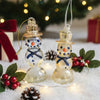 Handblown Glass Snowman Ornament