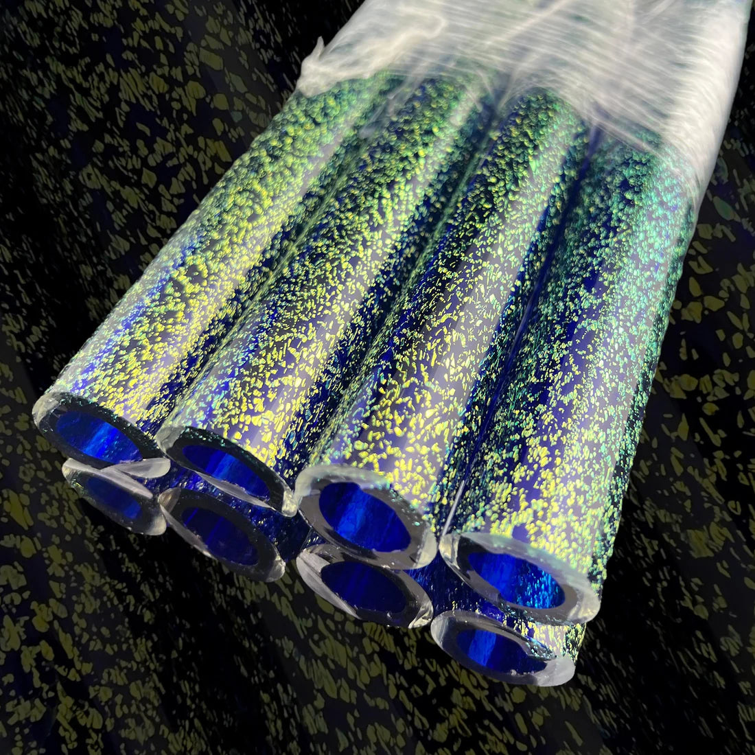 Gold Dichroic - Cobalt core layer - Borosilicate glass